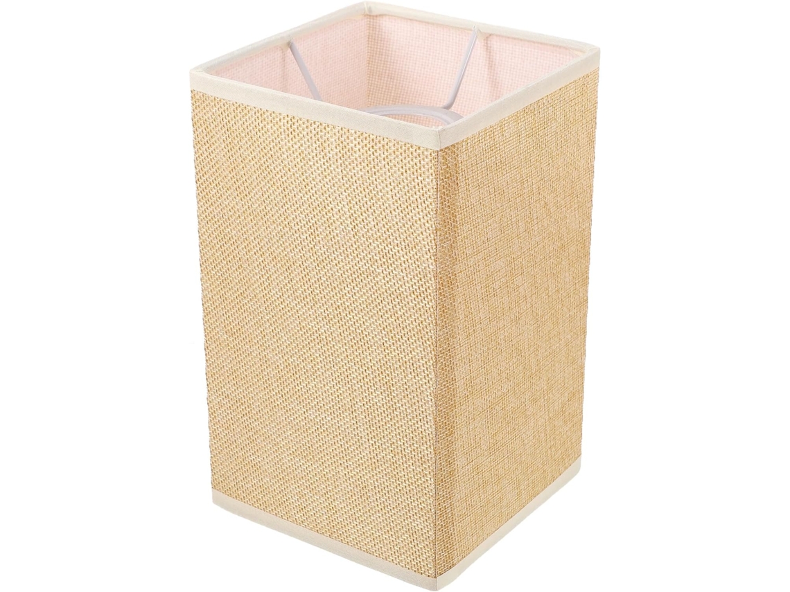 Luminária Cilíndrica de Tecido E27 para Hotel, Bege. SFUSHOS