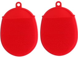 Escova De Banho Multifuncional Silicone Wooneky 2 Peças, Esfoliação Suave Para Corpo E Cabelo, Ferramenta De Massagem E