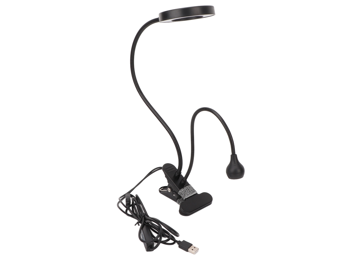 Lâmpada De Cura Uv 2 Em 1 Com Pescoço De Ganso, Interface Usb, Ajustável E Flexível Para Manicure