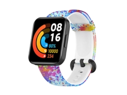 Bracelete Silicone Ajustável para Xiaomi Redmi Watch 2 Lite Impressão Colorida