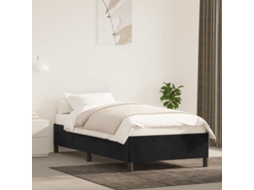 Vidaxl Estrutura De Cama 80x200 Cm Veludo Preto
