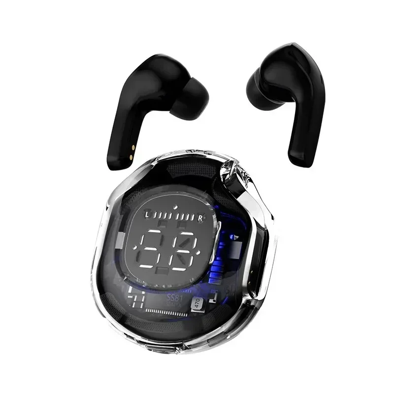 Fones de Ouvido Bluetooth Verdadeiramente Sem Fio, com Visor de Led, Cancelamento de Ruído, Microfone e Resistência À Água. MDUG (preto)