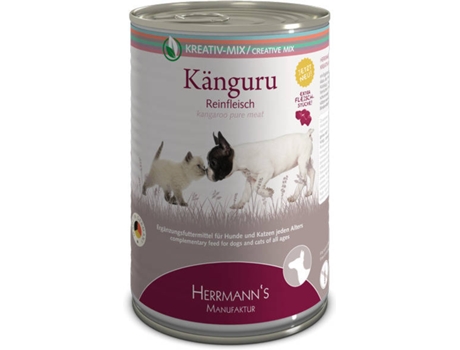 Comida para Cães HERRMANNS Pure Kangaroo (200 g - Húmida - Adulto - Canguru)