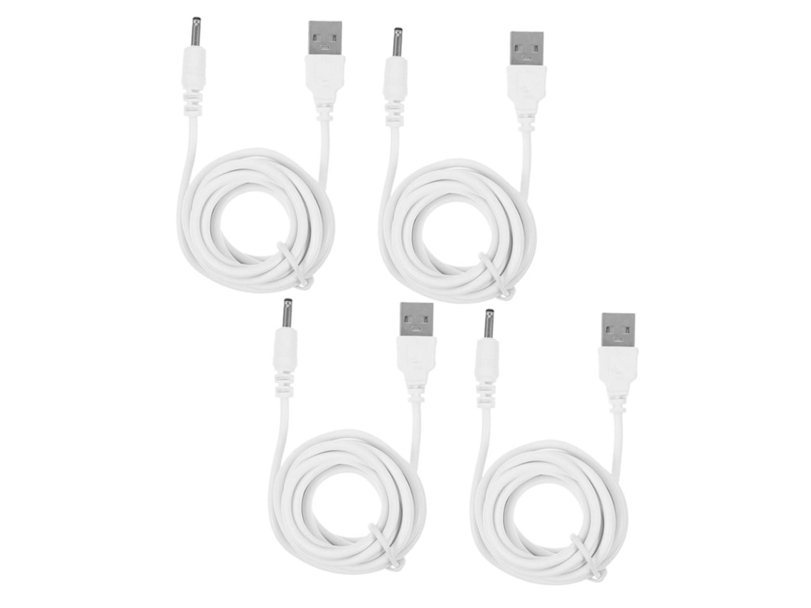 Cabo De Carregamento Usb Para 3,5 X 1,35 Mm, 1,5 M, Preto, Pacote Com