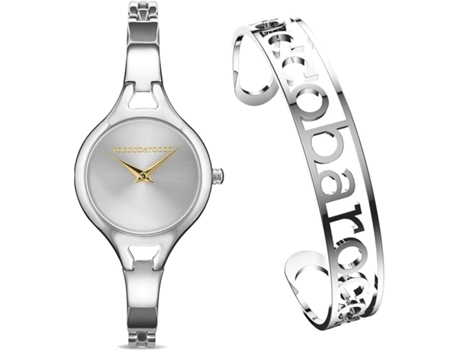 Relógio ROCCOBAROCCO Luxurystfa Conjunto Silver Sunray