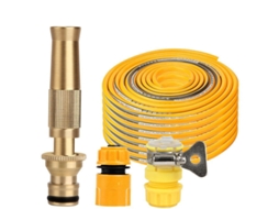 Kit Para Lavagem De Carros E Rega De Jardins Com Pistola De Alta Pressão Em Liga Metálica.