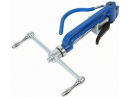 Máquina de afunilamento em aço inoxidável Meriglare, dispositivo de tensionamento manual, mecanismo de controle de tensão.