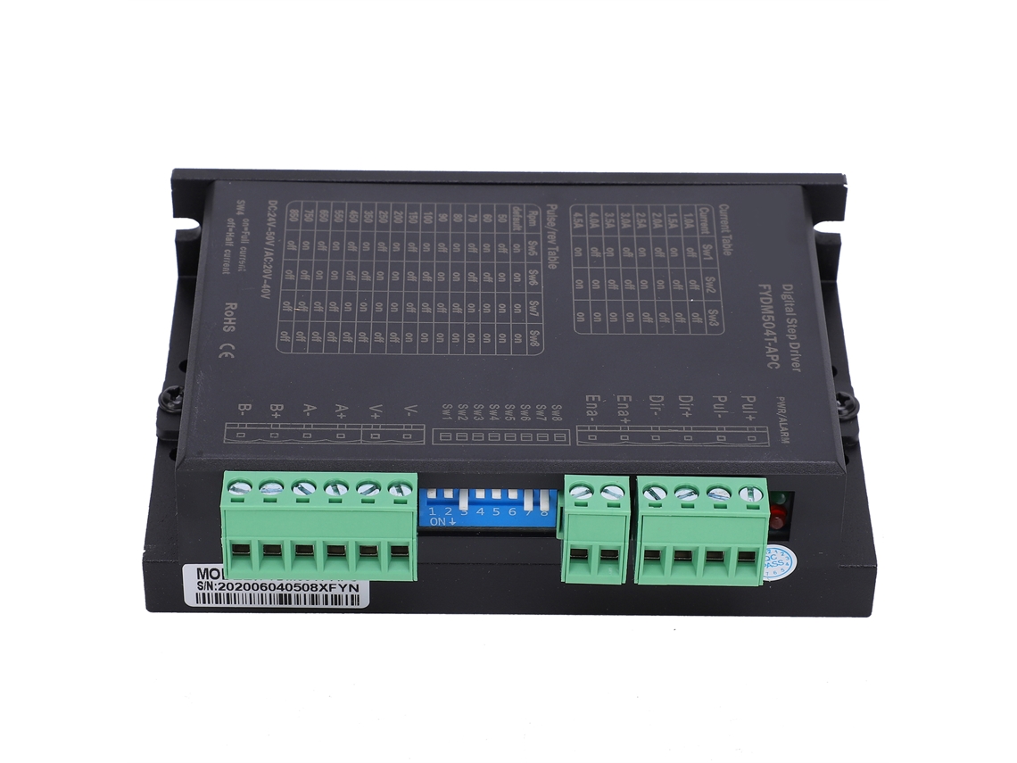 Driver de Motor de Passo Bifásico FYDM504T APC para Motores 42-86 Indústria Automática