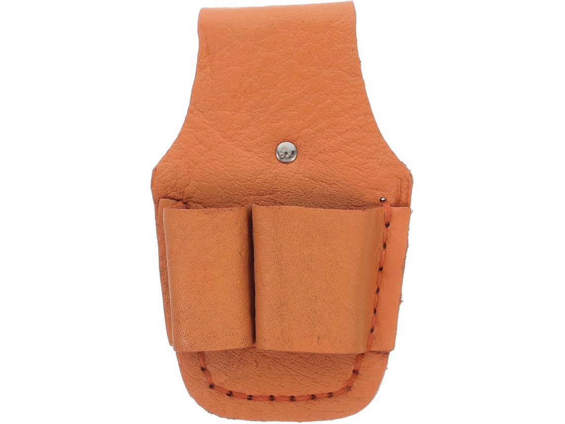 Bolsa Para Ferramentas De Eletricista, Laranja, Com 2 Bolsos Em Pu, Design Prático Com Cinto, Ideal Para Instalações E