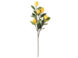 Ramo De Limão Artificial 2 Unidades 67cm Com 6 Frutos