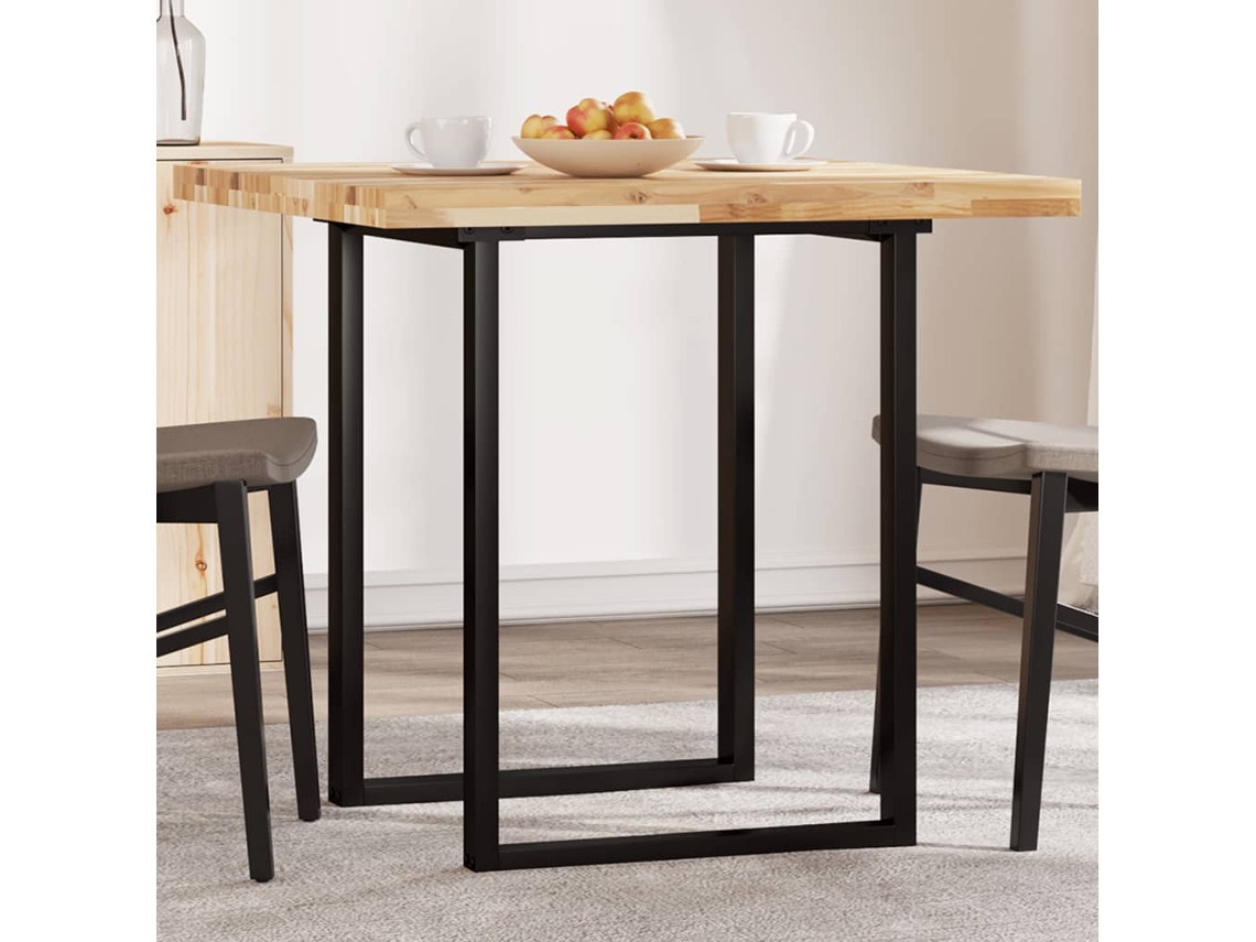 Vidaxl Tampo De Mesa Quadrado 80x80x4 Cm Madeira De Acácia Maciça