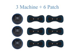 Mini Massageador Eltrico De Pulso Para Pescoo Ems Com Visor Lcd, 8 Modos De Massagem Cervical, Ferramenta Para Alvio Da Dor Mus-tuotuo