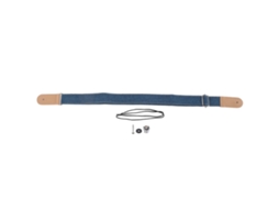 Cinto Ajustável para Ukulele com Fivela Deslizante, Acessório em Algodão e Linho Azul AQUAFORGE