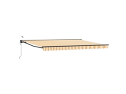 Conjunto 1 Sombra Externa Vidaxl Amarelo Alumínio (4,5 × 3 M)