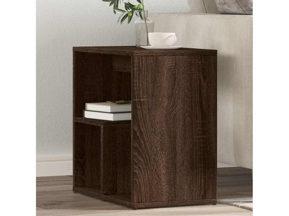 Vidaxl Mesas Apoio 2pcs 50x30x50cm Derivados Madeira Carvalho Castanho