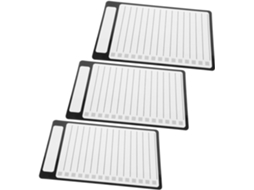 Quadro Branco Magnético Pequeno Magiclulu Para Geladeira, Preto, Para De Estimação, 3 Peças