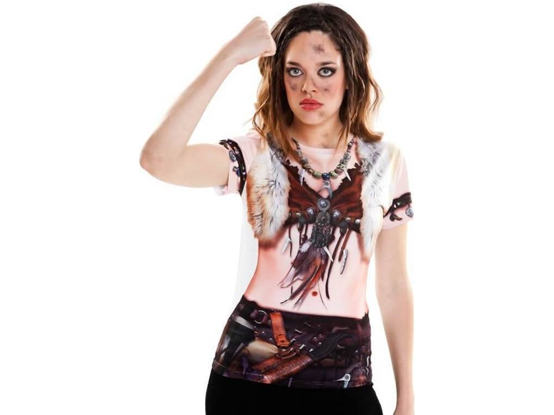 Fato de Mulher DISFRAZZES T-Shirt Rapariga Viking (Tam: L)