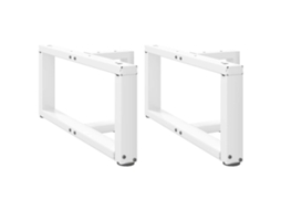 Vidaxl Pés Para Mesa De Centro Em Forma De T, 2 Peças, Branco, 70x25x(30-31) Cm, Aço
