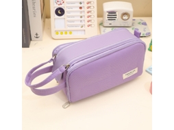 Estojo para Lápis, Grande, com Zíper, Roxo AQUAFORGE