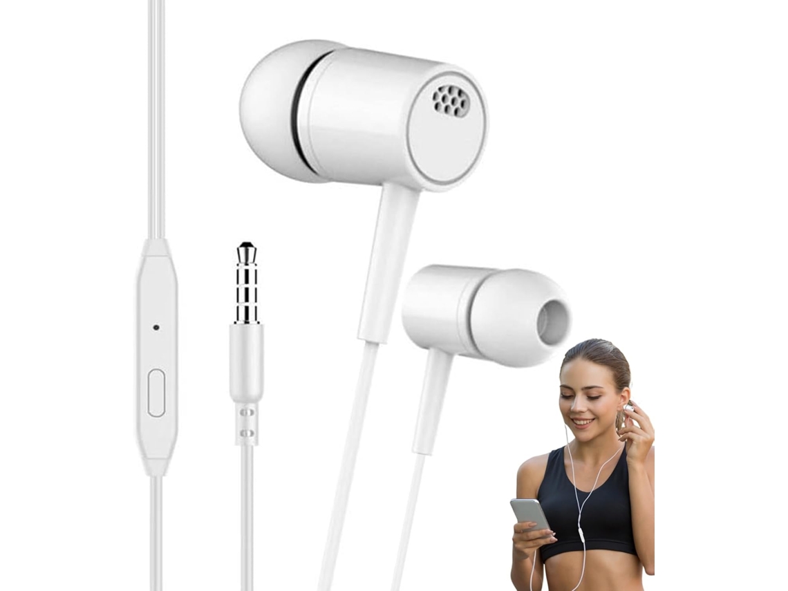Fones De Ouvido Intra-auriculares Com Fio, Isolamento Ruído E