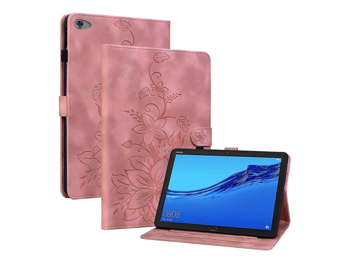 Capa de couro com relevo Lily Webake para tablet