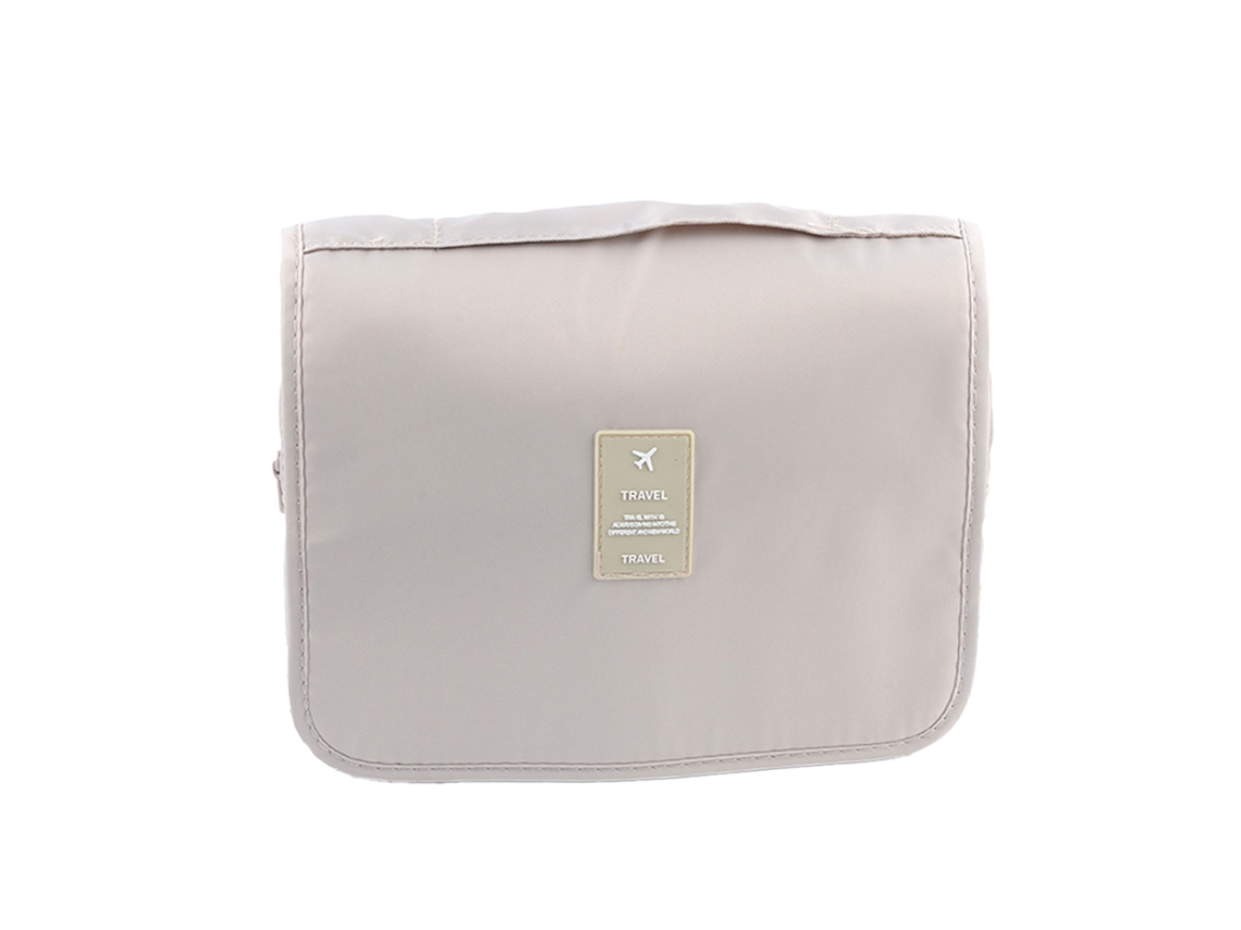 Bolsa De Higiene Suspensa Bolsa De Viagem Para Produtos De Higiene Pessoal Bolsa De Maquiagem Acessórios De Viagem De Grande Capacidade Bege ZMDECQNA