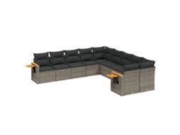 Garden Sofa Set, Garden Sofa Sets Vidaxl Cinzeto Rattan / Vime (n/a)