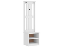 Hall Tree, Hall Trees Vidaxl Branco Madeira De Pinho (n/a)