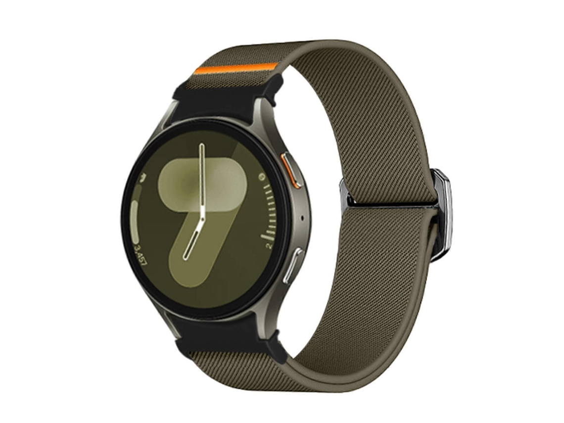 Pulseira De Nylon Elástica Com Botão Kalebol Para Samsung Galaxy Watch 5 Pro / 6 / 7