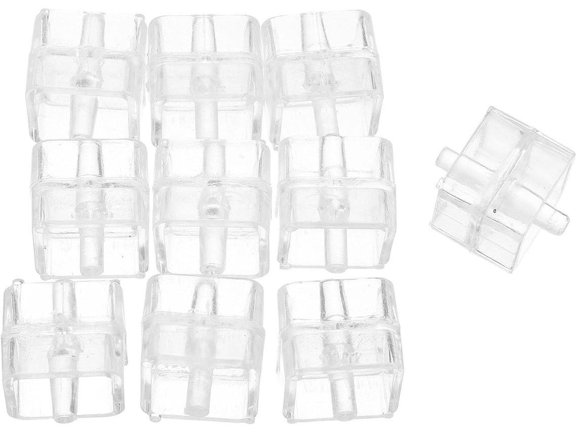 Popetpop Fita Core, Núcleo de Substituição para Suporte Fita, 10 Unidades, Plástico Transparente, Reposicione Eixo