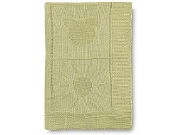 Manta para Bebé PIRULOS Tricotada Algodão 95x95 Verde