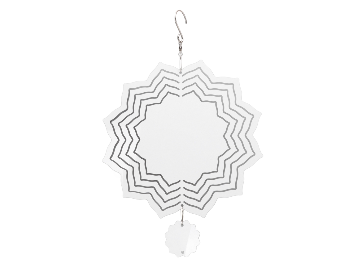 Sino de Vento Branco Simples Decorativo Resistente Ao Clima