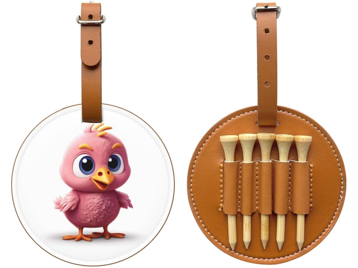 Bolsa para Tees Pink Chick, preta, fácil de transportar e eficiente, S/MARCA