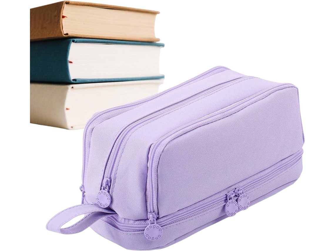 Organizadora Com 4 Compartimentos Para Materiais Escolares, Estojo De Grande Capacidade, Marcadores, Faculdade
