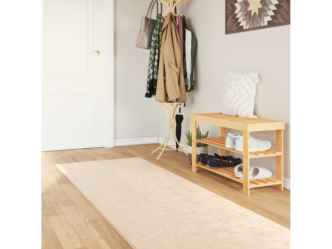 Vidaxl Passadeira Marsa Creme 100 X 450 Cm Poliéster E Pvc