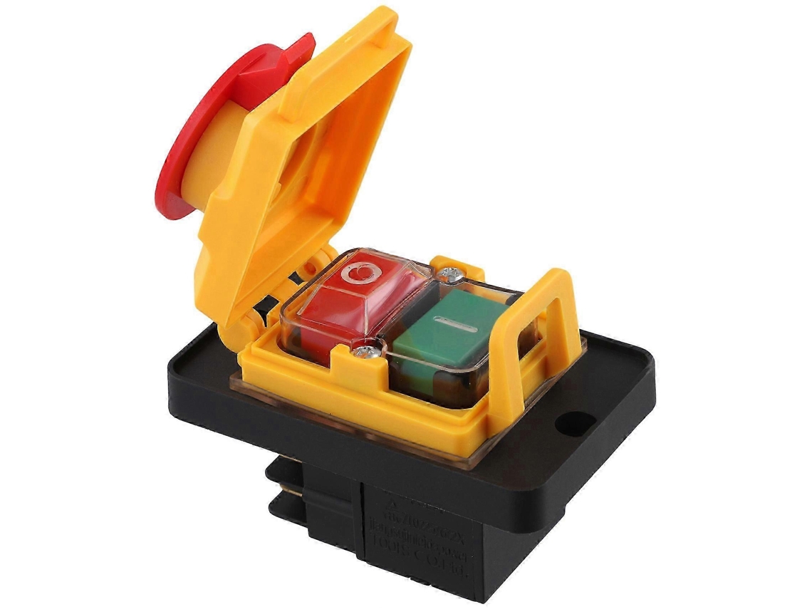 Interruptor Electromagnético Botão Magnético Kjd12 16a 250v Proteção Ferramenta Elétrica