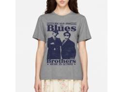 Rockinstone The Blues Brothers Movie Music In Action Heather Graphite Adult T-shirt Size:xxl