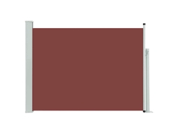 Side Awning, Side Awnings Vidaxl Marrom Tecido (100 X 500 Cm)