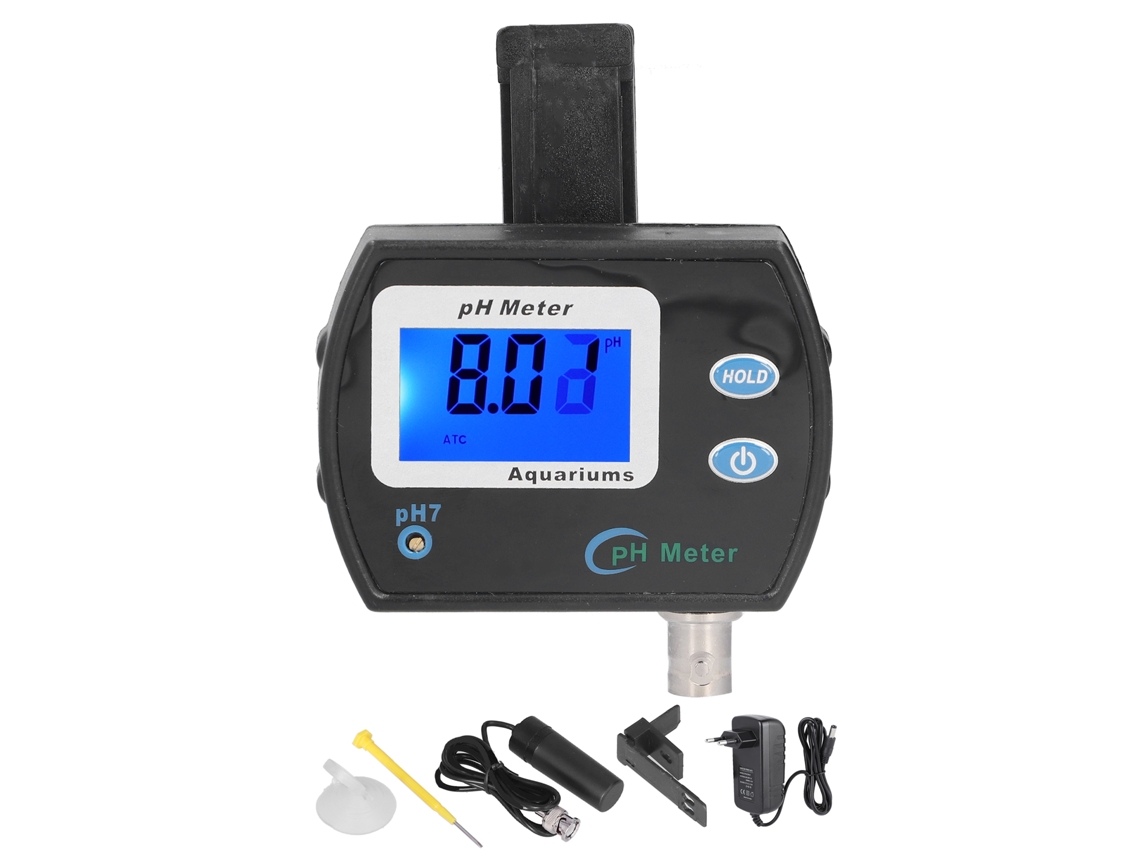 Medidor de pH Primerox 900 com sonda de substituição e visor LCD para análise de água | S/BRAND