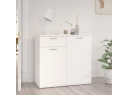 Vidaxl Aparador 80x36x75 Cm Derivados De Madeira Branco