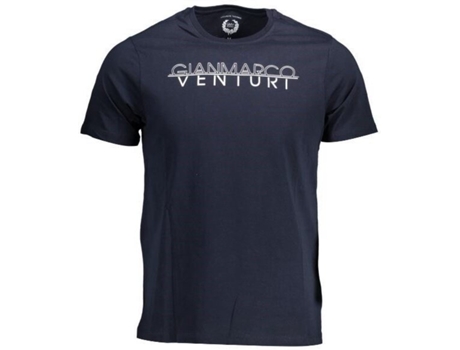 T-shirt De Homem Gian Marco Venturi Algodão Azul (m)