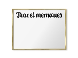 Magnetic Board Travel Memories For The Living Room Espelharte (80x60 Cm)