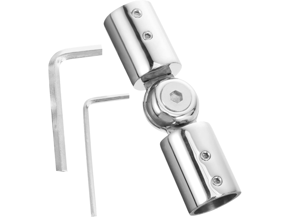 Conector De Canto Para Varão Cortina Em Aço Inoxidável Lalafina, Ideal Para Janelas E Cortinas Conector Duplo Durável