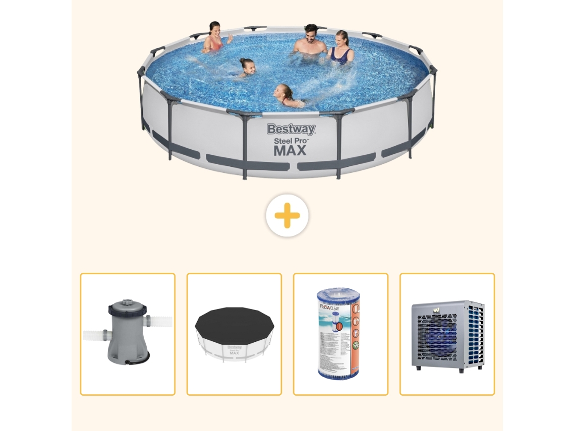 Bestway Piscina Bestway Steel Pro Max Redonda - 366x76 Cm - 5-peças S203