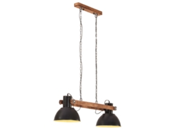 Candeeiro teto VIDAXL Black Iron (29 x 28)