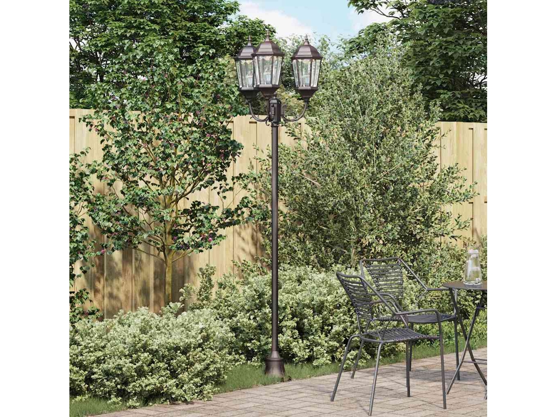 Vidaxl Luz De Jardim 57 X 49 X 241 Cm Alumínio E Vidro