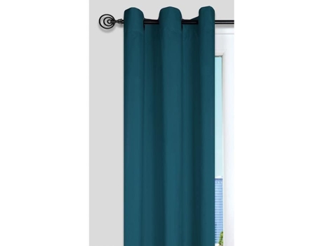 Cortina Nelson 100% Poliéster 135 X 240 Cm Azul Pato STOF