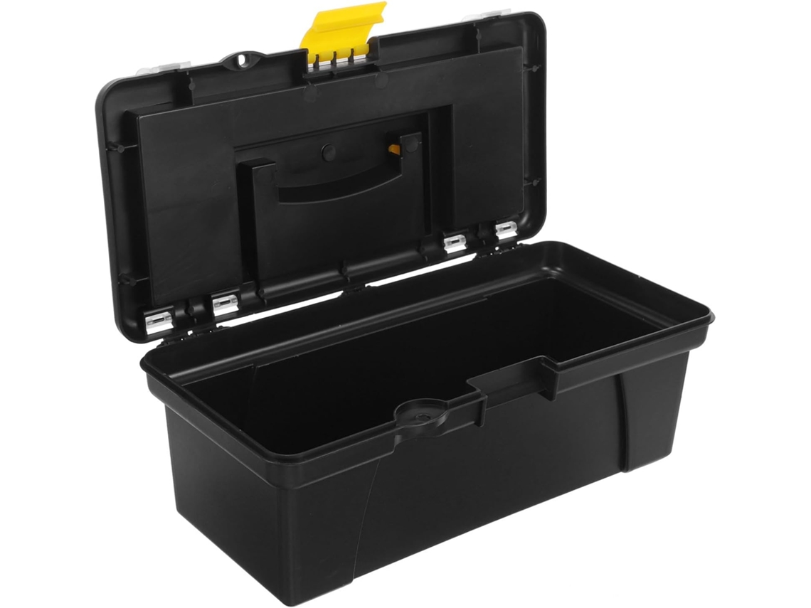 Caixa De Ferramentas Multifuncional De Grande Capacidade Para Carro, Em Pp Preto.
