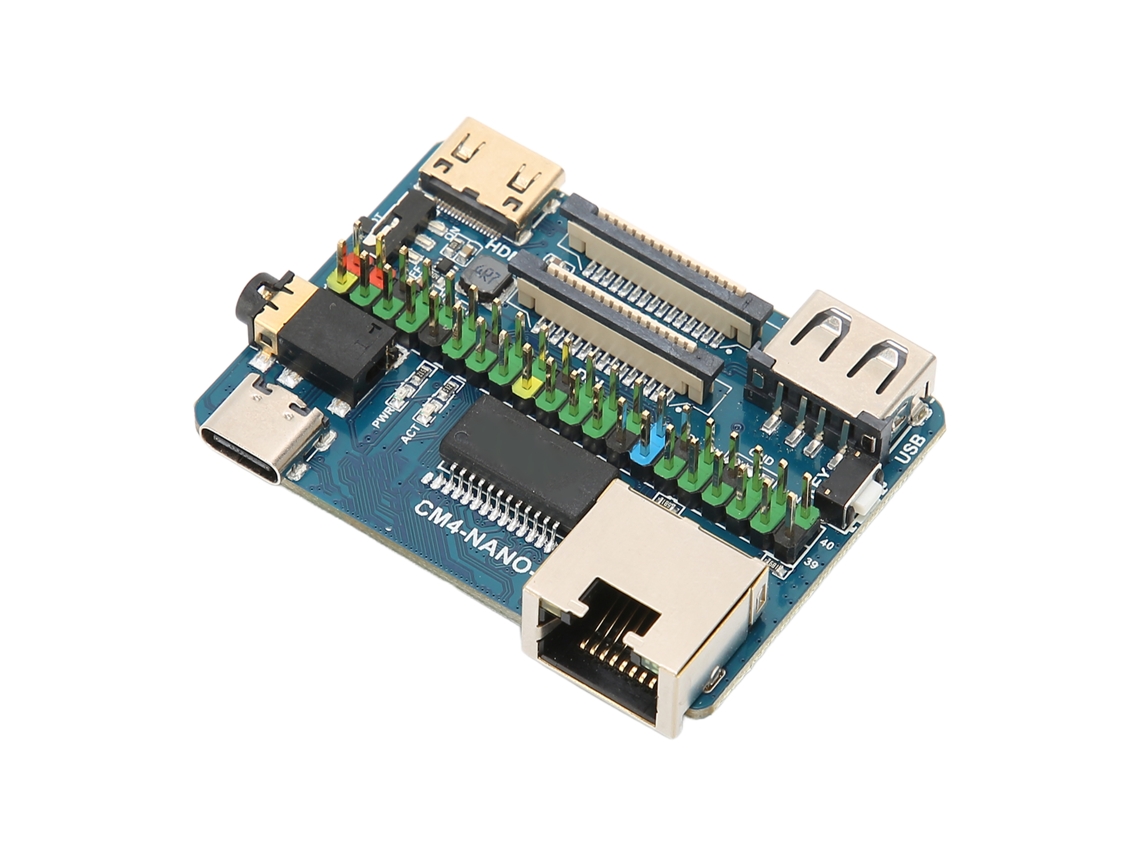 Placa Base Mini Raspberry Pi Cm4 Com Múltiplas Interfaces 4k 30fps Usb2.0 Csi Entrada 5v