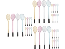 Sewacc Conjunto De 3 Canetas Em Gel Com Desenho Raquete Badminton,